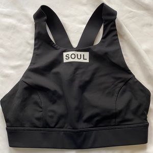 Lululemon x Soulcycle high neck bra